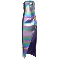 Gizelle Multi Metallic Strapless Maxi Dress