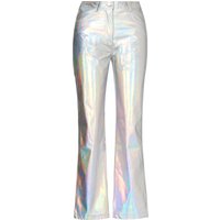 Space Neon Silver Metallic Trousers