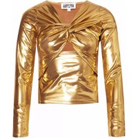 Martina Gold Metallic Top