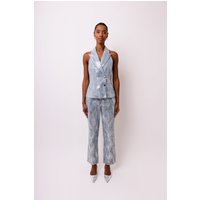 Teddie Embellished Denim Waistcoat