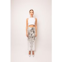 Lupe Silver Combat Utility Trousers