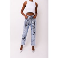 Lupe Arctic Blue Metallic Trousers