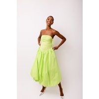 Alexa Lime Green Puffball Dress
