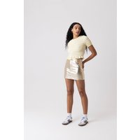 Milena Gold Metallic Mini Skirt