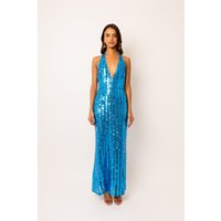 Shiloh Blue Sequin Maxi Dress