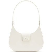 Albany White Leather Shoulder Bag