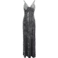 Winnie Leopard Velvet Burnout Maxi Dress