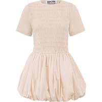 Eleanor Milk Puffball Mini Dress