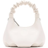 Verona White Ruched Bag