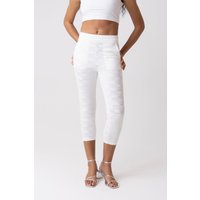 Penny White Lace Capri Pants