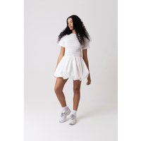 Eleanor White Ultra Mini Puffball Dress