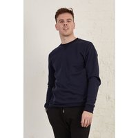 Essential Crew Neck Regular Fit Organic Cotton Interlock Sweatshirt