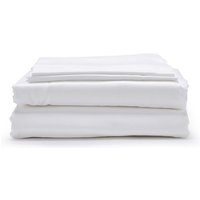 White Classic Organic Cotton Sateen Weave Bedding Set