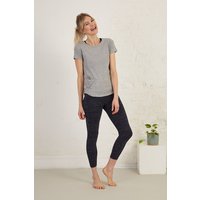 3/4 Length Slim Fit Organic Cotton Spandex Jersey Yoga Tights