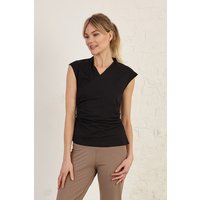 Sleeveless Wrap Detail Organic Cotton Jersey Top