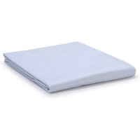 Serene Blue Classic Organic Cotton Sateen Weave Flat Sheet