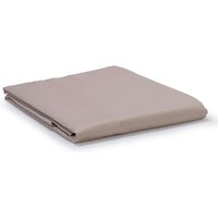 Warm Taupe Classic Organic Cotton Sateen Weave Flat Sheet