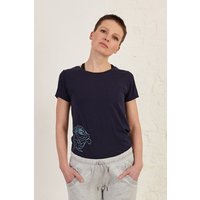 Rose Print Slim Fit Organic Cotton Jersey T-Shirt