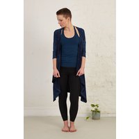 Relaxed Organic Cotton Jersey Waterfall Front long Shrug