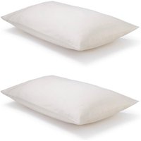 Pair of Natural Classic Organic Cotton Sateen Weave Pillowcases