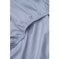 Serene Blue Classic Organic Cotton Sateen Weave Fitted Sheet