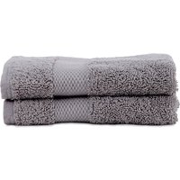 2 Pack Mineral Grey Luxury Organic Cotton Face Towel