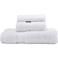 White Luxury Organic Cotton Bath, Hand and Face Towel Set