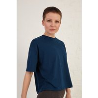 Boxy Slightly Cropped Organic Cotton Jersey T-Shirt