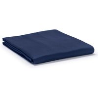 Navy Classic Organic Cotton Sateen Weave Flat Sheet