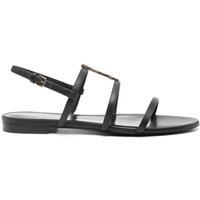 Saint Laurent New Cassandra Flat Sandals
