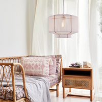 Modern Handwoven White Paper Rope Pendant Light for Cozy Interiors