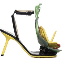 LOEWE Petal Monstera Leather Sandals