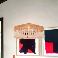 Tassel Breeze Woven Pendant Light for Boho Charm and Warmth