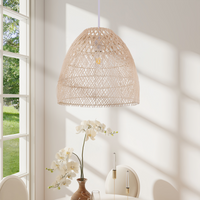 TerraBell Dome Shaped Rattan Hanging Light