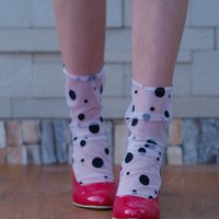 Polka Perfect Tulle Socks