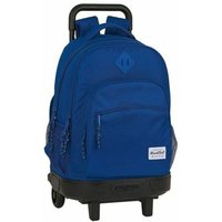 School Rucksack with Wheels Compact BlackFit8 Oxford Dark blue 33 X 45 X 22 cm