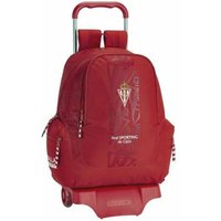 School Rucksack with Wheels 905 Real Sporting de Gijón Red