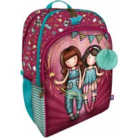 School Bag Gorjuss Fireworks Maroon 34.5 x 43.5 x 22 cm