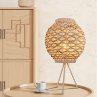 Scandinavian Natural Fiber Table Lamp