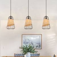 Lantern-Inspired Rattan Ceiling Light for Cozy Natural Elegance (90% off)