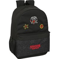 School Bag Stranger Things Black 30 x 46 x 14 cm