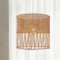 Wabi-Sabi Style Hand-woven Rattan Pendant Light