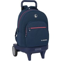 School Rucksack with Wheels El Ganso Classic Navy Blue 33 X 45 X 22 cm