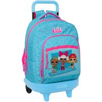 School Rucksack with Wheels LOL Surprise! Divas Blue 33 X 45 X 22 cm