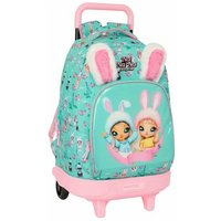 School Bag Na!Na!Na! Surprise Bunny Pink Turquoise 33 x 45 x 22 cm
