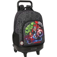 School Rucksack with Wheels The Avengers Vendetta Black 33 x 45 x 22 cm