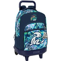 School Rucksack with Wheels El Niño Kook Navy Blue 33 x 45 x 22 cm