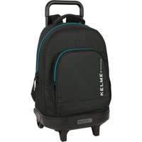 School Rucksack with Wheels Kelme Iron Black 33 x 45 x 22 cm