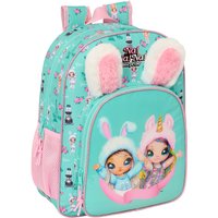 School Bag Na!Na!Na! Surprise Bunny Pink Turquoise 32 x 38 x 12 cm