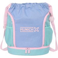 Backpack with Strings Munich Mellow Blue Pink Celeste 35 x 40 x 1 cm